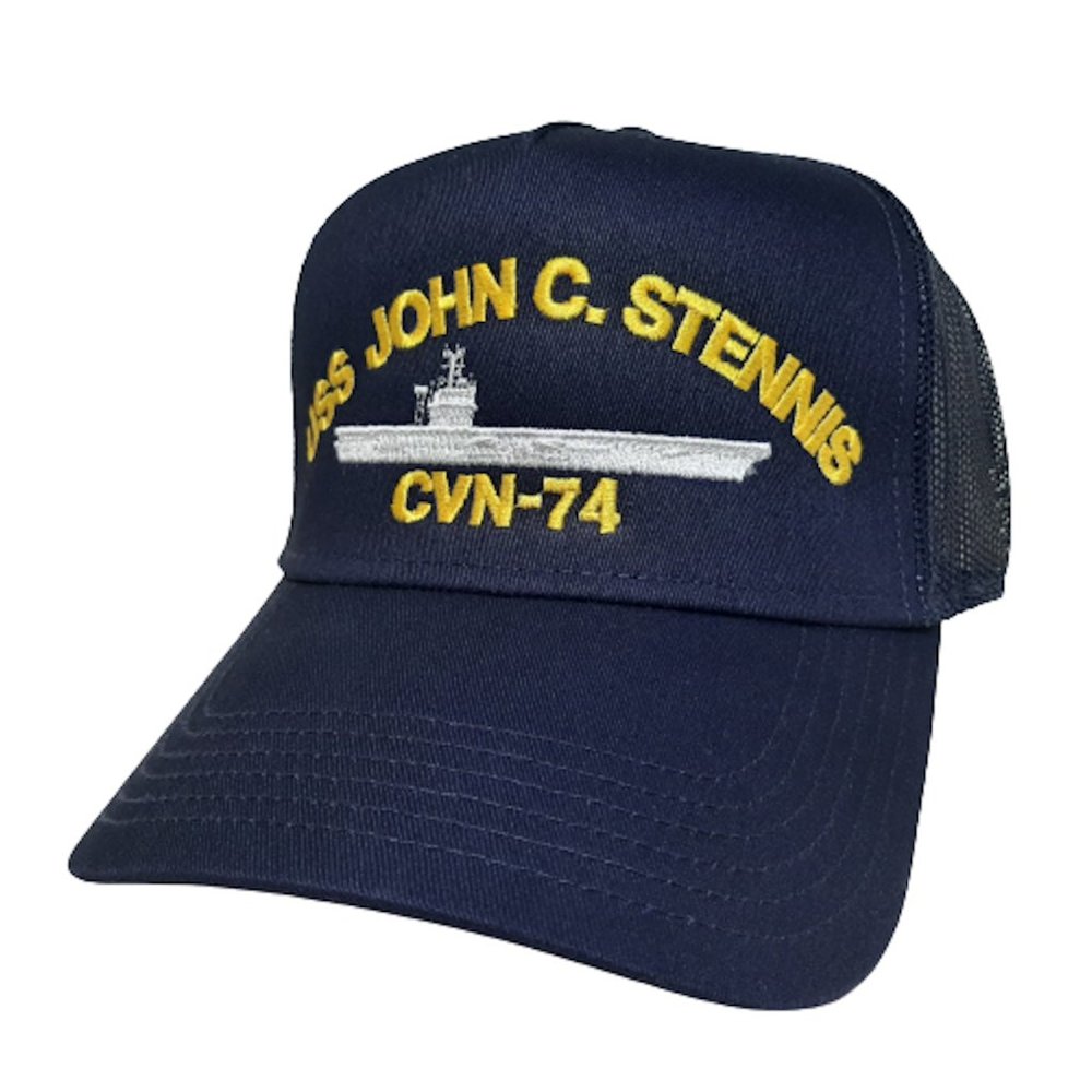 USS John C. Stennis CVN-74 Baseball Cap Hat Mesh S